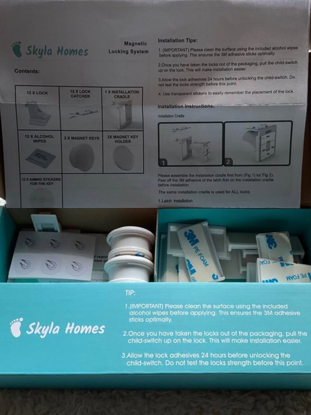 Skyla Homes Magnet Child Locks 12-Pack